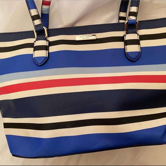 Kate Spade Striped Purse and Matching Wallet - Picture 2 of 9